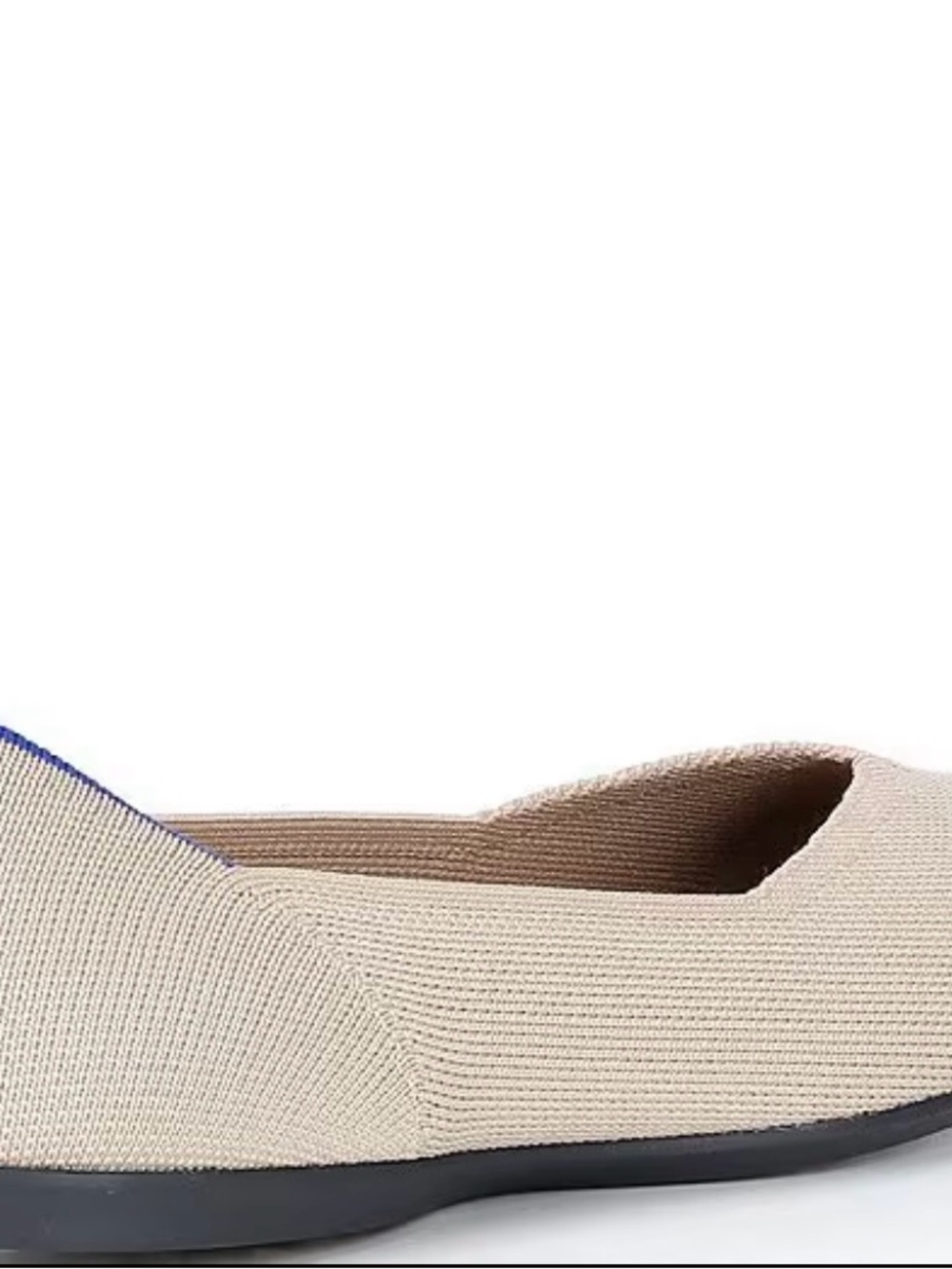 Rothy's a washable Round Toe Flat w/Blue Trim Size 8 - Picture 4 of 4